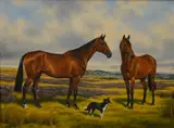 Kildimo and Poetic Gain by Sue Whigham, 1992, oil on canvas, sold Jul 2026