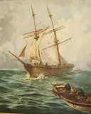 Untitled by Hayward M Davenport, oil on canvas, sold Jun 2026