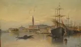 Untitled by R. Domba, oil on canvas, sold Jun 2026