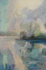 Untitled by Deborah Sweeney, acrylic on canvas, sold Jun 2026