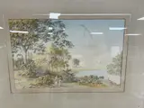 Strollers by a stream by Anthony Devis, watercolour, sold Jun 2026