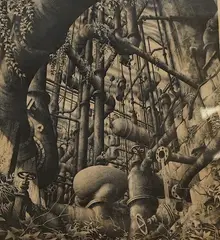 La Raffinerie by Gérard Trignac, pencil, sold Jun 2026
