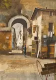 Untitled by Guido Borelli, oil on canvas, sold Jun 2026