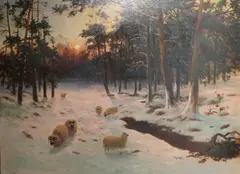 Untitled by Daniel Sherrin, oil on canvas, sold Jun 2026