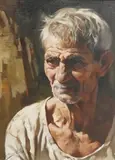 Untitled by Gianni Strino, oil on canvas, sold Jun 2026