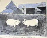 It doesn by Raymond Jackson 'Jak', ink and wash, offered Jun 2026