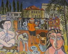 Picasso at Home by Jean Anita Carr, 1965, oil on canvas, sold Jun 2026