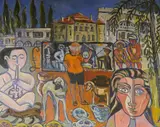 Picasso at Home by Jean Anita Carr, 1965, oil on canvas, sold Jun 2026