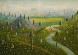 Untitled by Lamarre Sanon, oil on canvas, sold Jun 2026