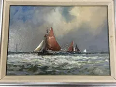 Untitled by Victor William Ellis, oil on board, sold Jun 2026