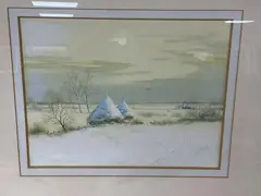 Winter Light by Paul Evans, gouache, sold Jun 2026