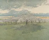 Cherry Grove by Phil Greenwood, pencil and dated, sold Jun 2026