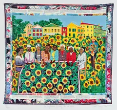 The Sunflower by Faith Ringgold, pencil, sold Jun 2026