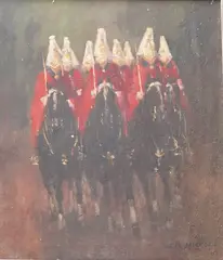 Untitled by Charles Harwood, oil on board, sold Jun 2026