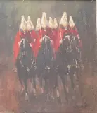 Untitled by Charles Harwood, oil on board, sold Jun 2026