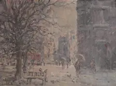 Untitled by David Hyde, oil on canvas, sold Jun 2026