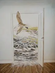 Sea View by Neil Simone, oil on board, sold Jun 2026