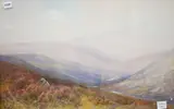 Dunkery Beacon from the Doone Valley, Exmoor by Frederick John Widgery, watercolour, sold Jun 2026