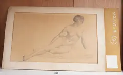 Nude studies by Cecil Gunthorp, pencil, offered Jun 2026