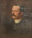 Portrait of a gentleman by Charles Kay Robertson, 1901, oil on canvas, sold May 2026