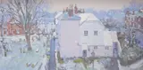 Late Snow Guildford by Nicholas Verrall, oil on board, sold May 2026