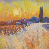 Setting Sun by Godfrey Tonks, drawing, sold May 2026