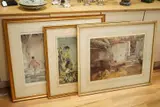 Each by William Russell Flint, pencil, sold May 2026