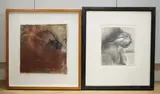 Red Clay Head, 1988 by William MacIlraith, charcoal, offered May 2026