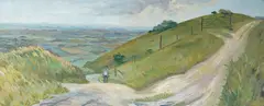 Plumpton Bostle by Rosalie Williams, oil on board, sold May 2026