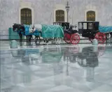 Rain Stops Play by Roy Miller, oil on canvas, offered May 2026
