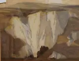 Landscape study by John Littlejohns, watercolour, sold May 2026