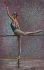 At the Barre by Roy Miller, drawing, sold May 2026