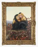 Untitled by Robert Morley, oil on panel, sold Mar 2026