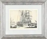 The Ingomar by Rowland Hilder, etching, sold Mar 2026