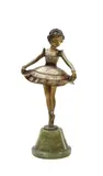 An Art Deco gilt bronze of a ballerina by Josef Lorenzl, bronze, sold Mar 2026
