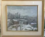 Untitled by Aubin Pasque, 1944, oil on board, offered Nov 2021