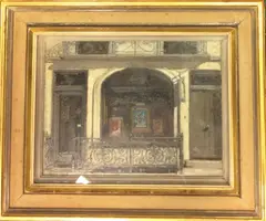 Untitled by John Cole, oil on board, offered Nov 2019