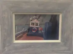 Untitled by Robert Jones, oil on board, offered Aug 2019