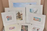artists comprise Ruth Baderian, Natalie Collett x 2, by Ten Un-issued Signed Limited Edition Prints, watercolor, sold May 2026