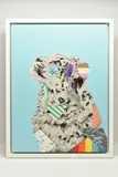 They don by Stephen Ford, 2023, mixed media on wood, sold May 2026