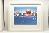 Doggie paddle by Doug Hyde, print on paper, sold May 2026