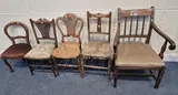 varying in shape, size, style, age, timber, etc, condition report: all with by Five Chairs, print (other), sold May 2026