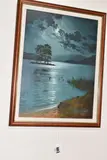 Moonlight over lakeland by Andrew Grant Kurtis, oil on board, sold May 2026