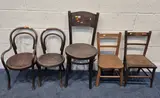 varying in shape, size, style, timber, etc, condition report: largest chair stretcher by Five Chairs, print (other), sold May 2026