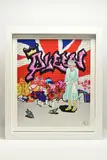 Queen graffiti by Dylan Izaak, mixed media, sold Apr 2026