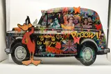 Multicoloured car by Uri Dushi, mixed media, sold Apr 2026