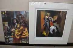 The painter with roxana by Robert Lenkiewicz, print on paper, sold Apr 2026