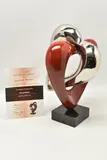 Sacred hearts by Jennine Parker, bronze, sold Apr 2026