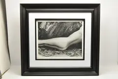 Nude and rock 1985 by John Swannell, print, sold Apr 2026