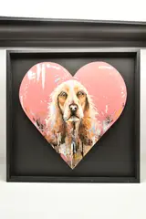 Heart of gold ii by Samantha Ellis, mixed media on canvas, sold Apr 2026